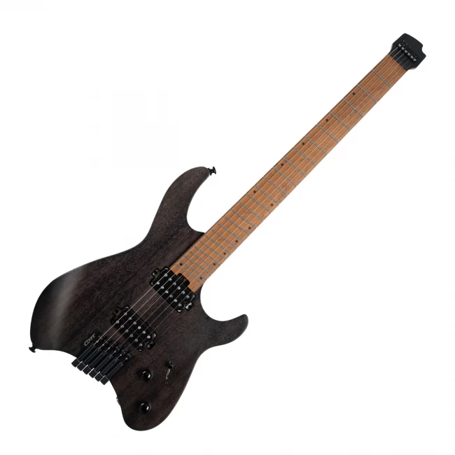 Guitarra eléctrica Cort Space G6MS Semi Gloss Trans Black