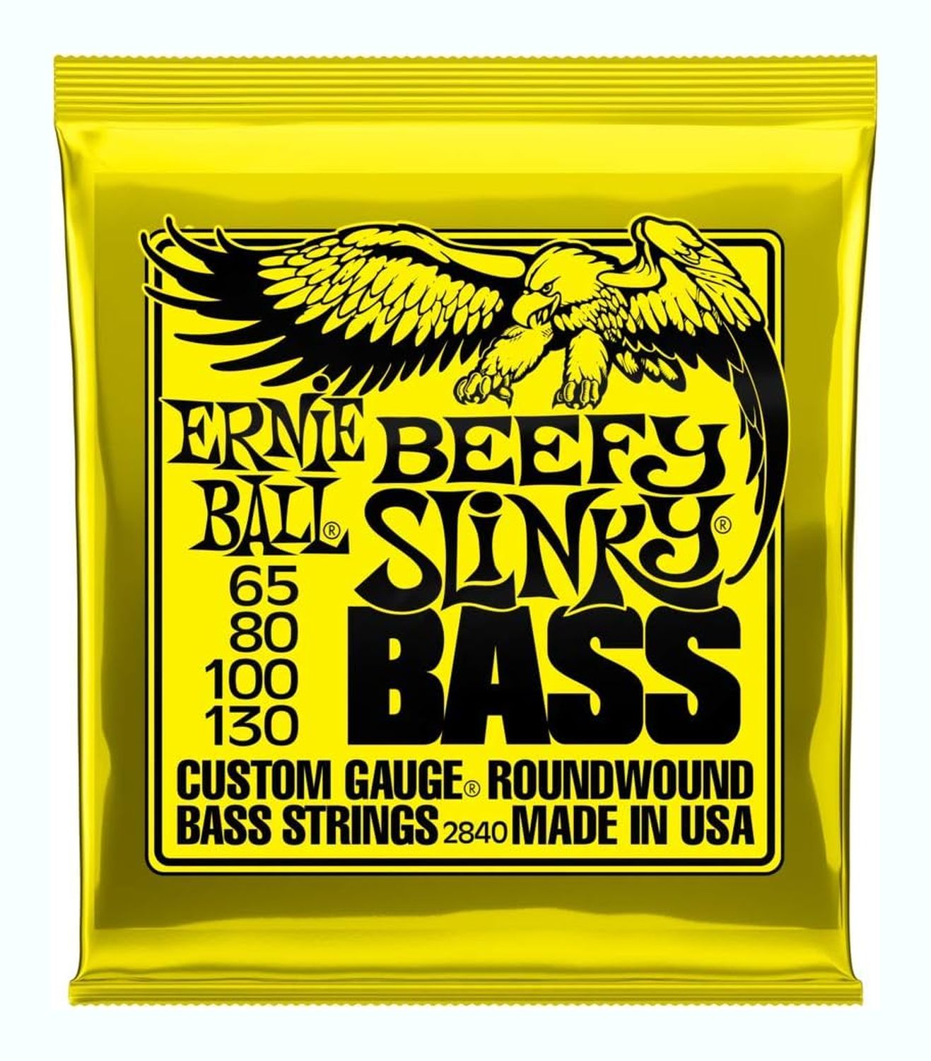 Cuerdas Ernie Ball Beefy Slinky Nickel Wound para Bajo Eléctrico 65-130 (P02840)