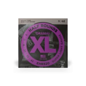 Cuerdas D'Addario XL Half Rounds Super Light para Guitarra Eléctrica 09-42 (EHR320)