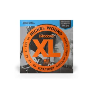 Cuerdas D'Addario XL Nickel Balanced Tension Regular Light para Guitarra Eléctrica 10-46 (EXL110BT)
