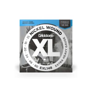 Cuerdas D'Addario XL Nickel Extra Heavy para Guitarra Eléctrica 12-60 (EXL148)
