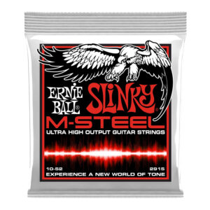 Cuerdas Ernie Ball Skinny Top Heavy Bottom Slinky M-Steel para Guitarra Eléctrica 10-52 (P02915)