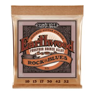 Cuerdas Ernie Ball Earthwood Rock & Blues Phosphor Bronze para Guitarra Acústica 10-52 (P02151)