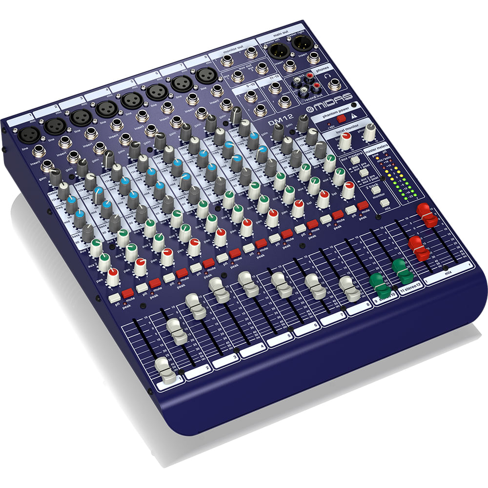 Mixer Analógico Midas DM12