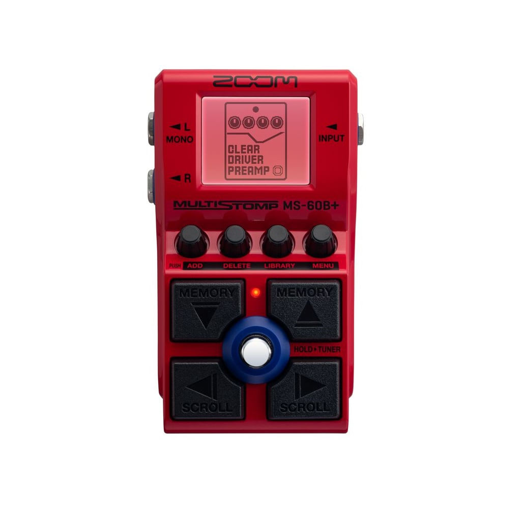 Pedalera Multi FX para Bajo Zoom MS-60B+
