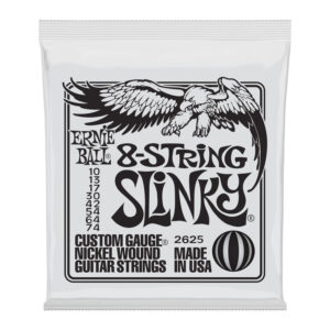 Cuerdas Ernie Ball Slinky Nickel Wound 8-String para Guitarra Eléctrica 10-74 (P02625)