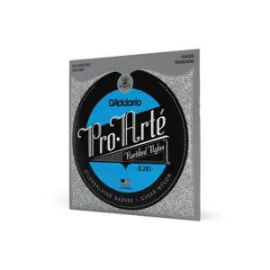 Cuerdas D'Addario Pro-Arté Rectified Nylon Hard Tension para Guitarra Clásica (EJ31)