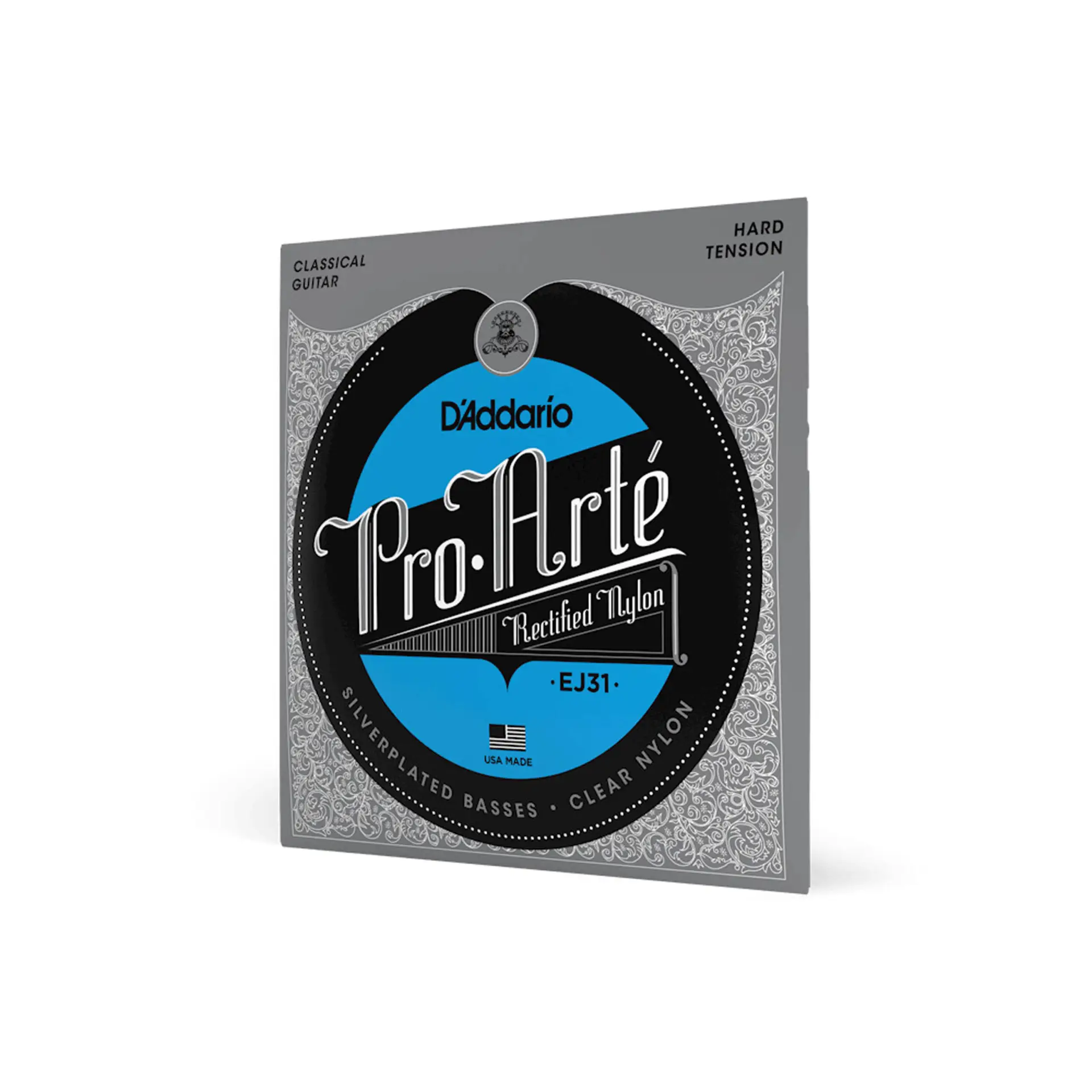 Cuerdas D'Addario Pro-Arté Rectified Nylon Hard Tension para Guitarra Clásica (EJ31)
