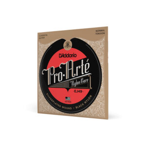 Cuerdas D'Addario Pro-Arté Black Nylon Normal Tension para Guitarra Clásica (EJ49)