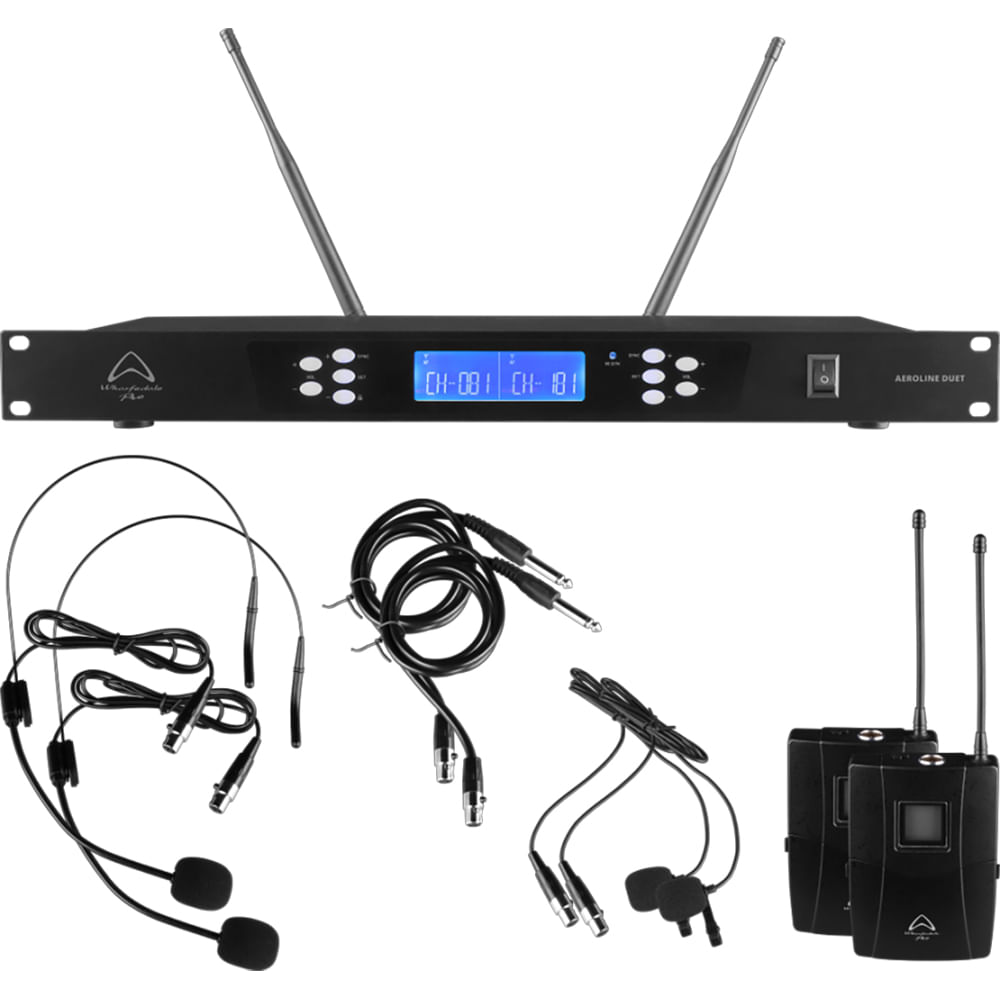 Micrófono Inalámbrico Wharfedale AEROLINE DUET B 863-865 MHz Cintillo