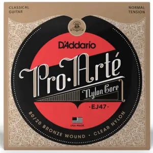 Cuerdas D'Addario Pro-Arté Nylon 80/20 Bronze Normal Tension para Guitarra Clásica (EJ47)