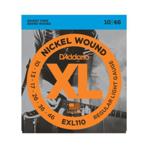 Cuerdas D'Addario XL Nickel Regular Light para Guitarra Eléctrica 10-46 (EXL110)