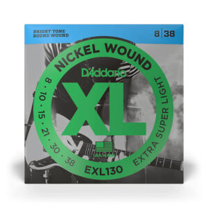Cuerdas D'Addario XL Nickel Extra Super Light para Guitarra Eléctrica 08-38 (EXL130)