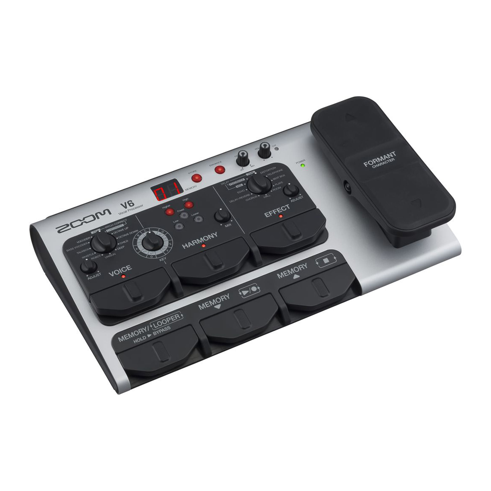 Pedalera Multi FX Vocal Zoom V6-SP