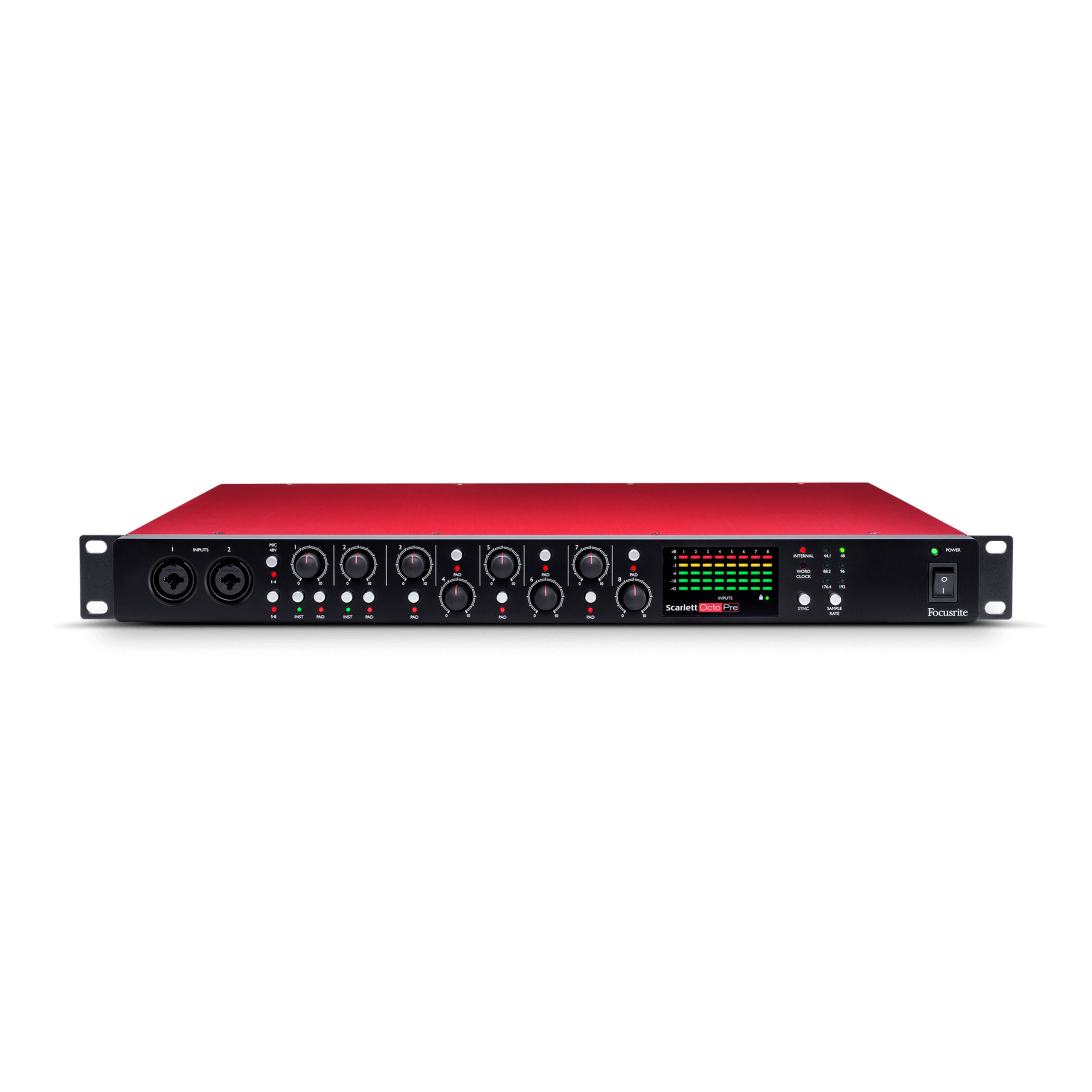 Preamplificador de Micrófono Focusrite SCARLETT OCTOPRE INTERFAZ AUDIO PREAMP MIC FOCUSRITE