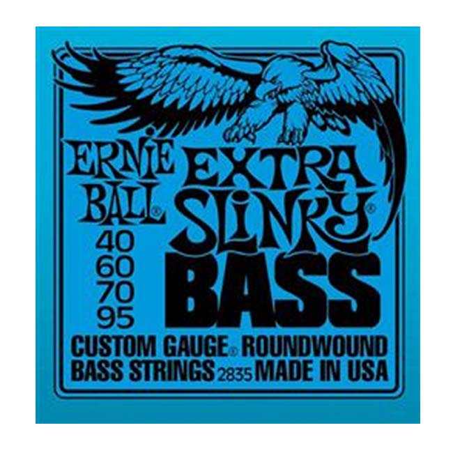 Cuerdas Ernie Ball Extra Slinky Nickel Wound para Bajo Eléctrico 40-95 (P02835)