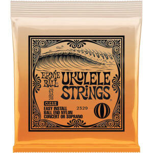 Cuerdas Ernie Ball Clear Nylon Ball End para Ukelele Soprano y Concierto (P02329)