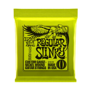 Cuerdas Ernie Ball Regular Slinky Nickel Wound para Guitarra Eléctrica 10-46 (P02221)