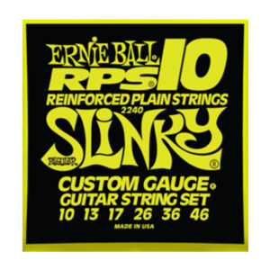 Cuerdas Ernie Ball Regular Slinky RPS Nickel Wound para Guitarra Eléctrica 10-46 (P02240)