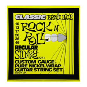 Cuerdas Ernie Ball Regular Slinky Classic Pure Nickel para Guitarra Eléctrica 10-46 (P02251)