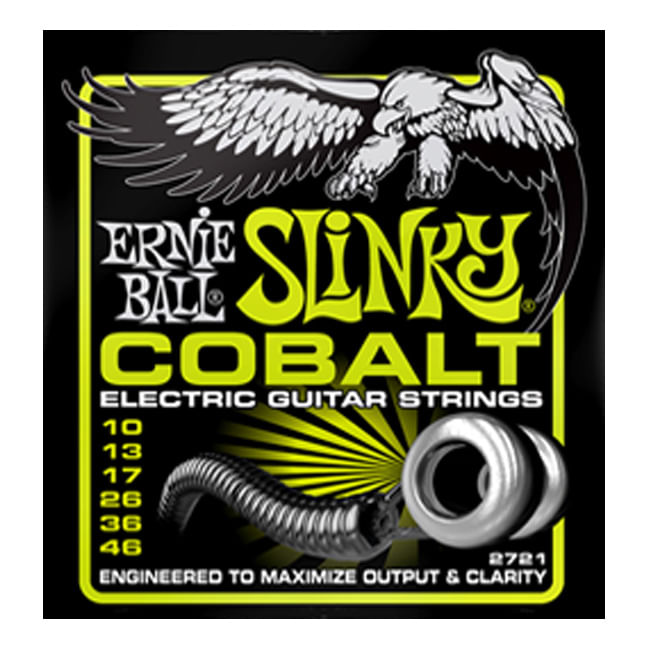Cuerdas Ernie Ball Regular Slinky Cobalt para Guitarra Eléctrica 10-46 (P02721)