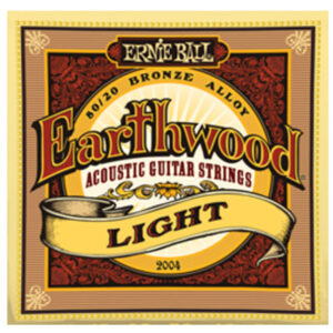 Cuerdas Ernie Ball Earthwood Light 80/20 Bronze para Guitarra Acústica 11-52 (P02004)