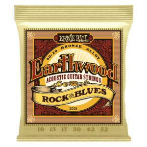 Cuerdas Ernie Ball Earthwood Rock & Blues 80/20 Bronze para Guitarra Acústica 10-52 (P02008)