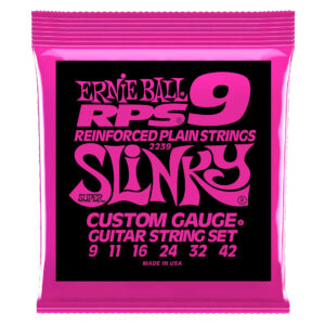Cuerdas Ernie Ball Super Slinky RPS Nickel Wound para Guitarra Eléctrica 9-42 (P02239)