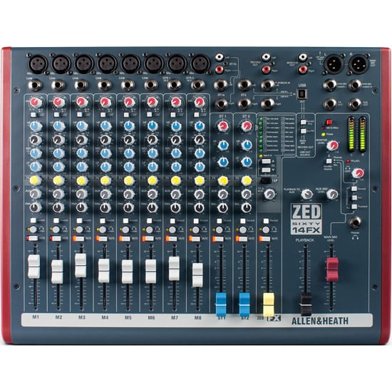 Mixer Analógico Allen & Heath ZED60-14FX/X