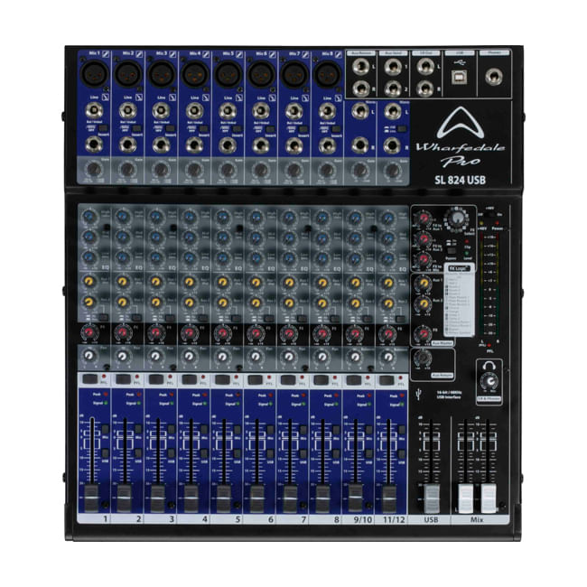 Mixer Analógico Wharfedale SL 824 USB