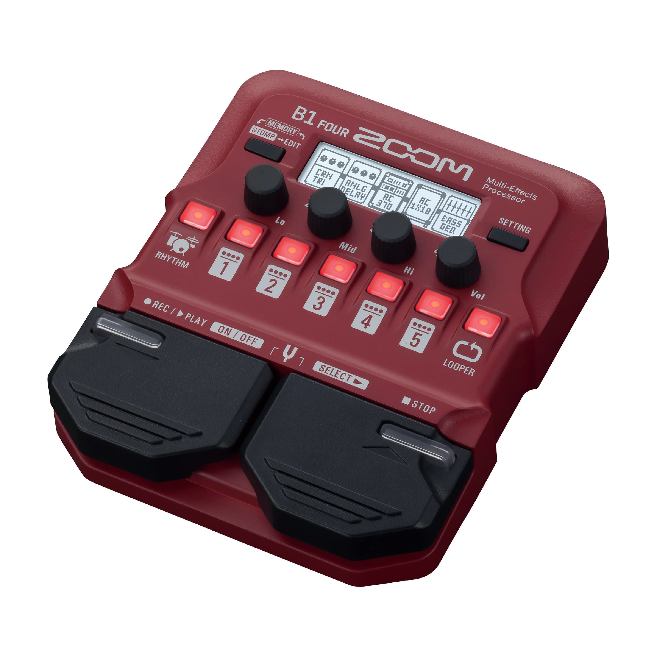 Pedalera Multi FX para Bajo Zoom B1 FOUR