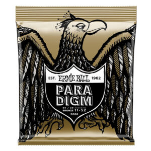 Cuerdas Ernie Ball Paradigm Light 80/20 Bronze para Guitarra Acústica 11-52 (P02088)