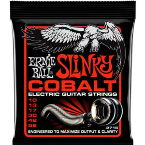 Cuerdas Ernie Ball Skinny Top Heavy Bottom Slinky Cobalt para Guitarra Eléctrica 10-52 (P02715)
