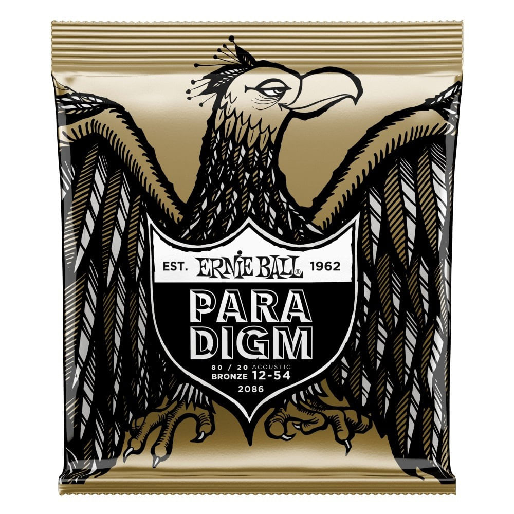 Cuerdas Ernie Ball Paradigm Medium Light 80/20 Bronze para Guitarra Acústica 12-54 (P02086)